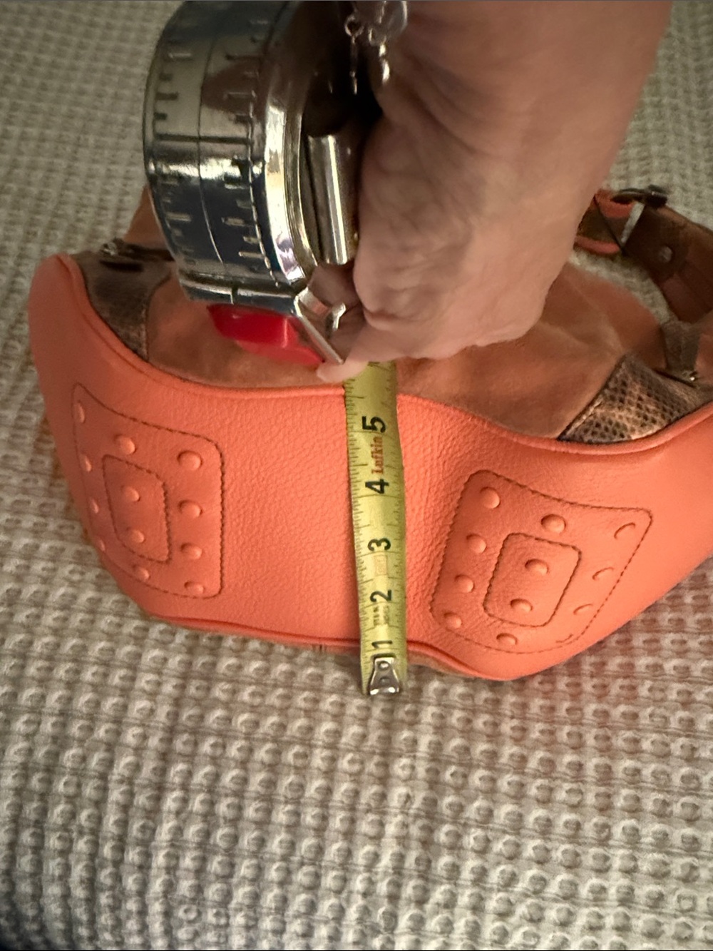 Tod's Burnt Orange Suede Shoulder Hobo with Brown Trim - Picture 4 of 13